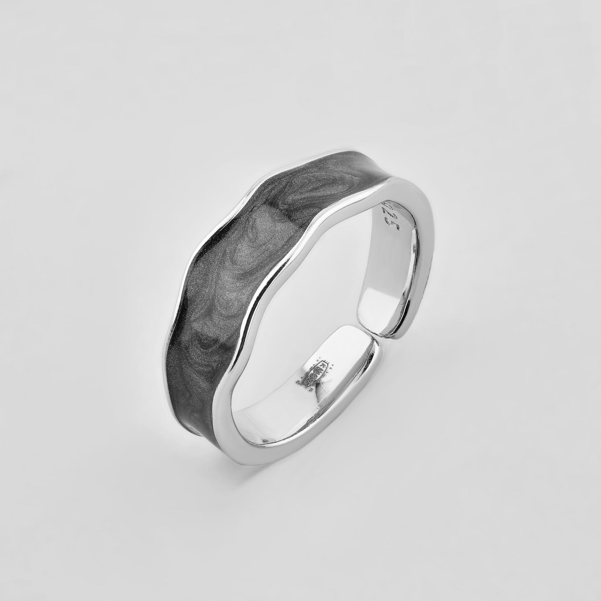 Серебряное кольцо Minimal Сила тьмы (510467ч) Серебряное кольцо Minimal Сила тьмы (510467ч)