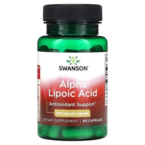 Альфа-липоевая кислота Swanson Alpha Lipoic Acid 300 мг 60 капс. (SWU136)