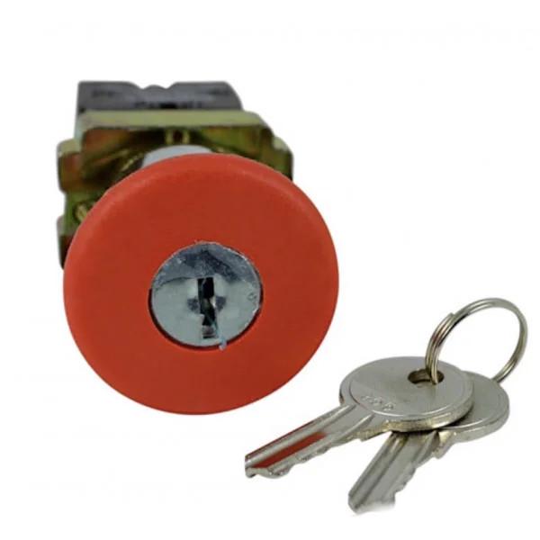 Кнопка безопасности АСКО-УКРЕМ XB2-BS142 поворотная с ключом (00000001813)