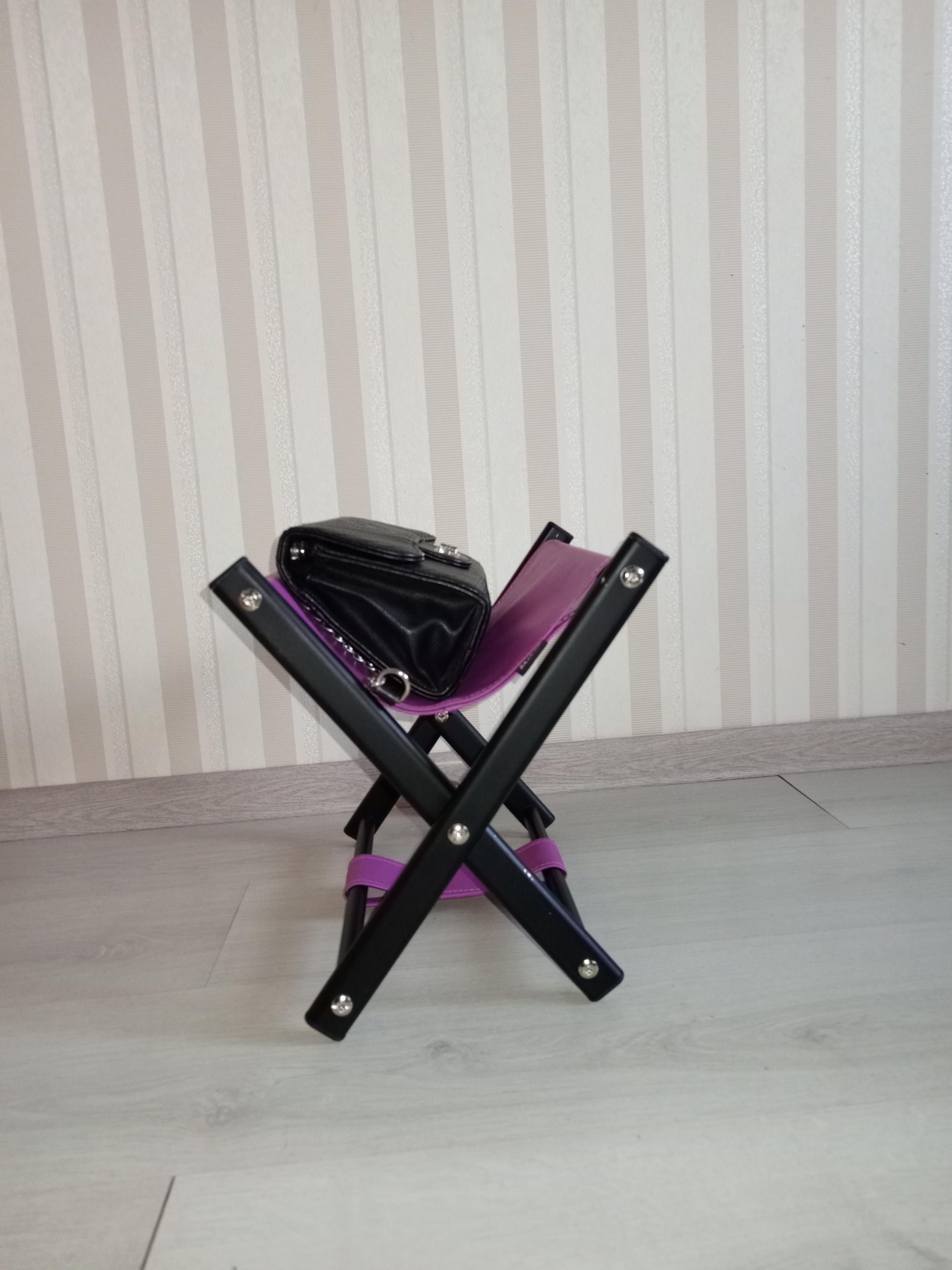 Підставка для сумки висота 31 см Фіолетовий/Чорний - фото 2 Підставка для сумки висота 31 см Фіолетовий/Чорний - фото 2