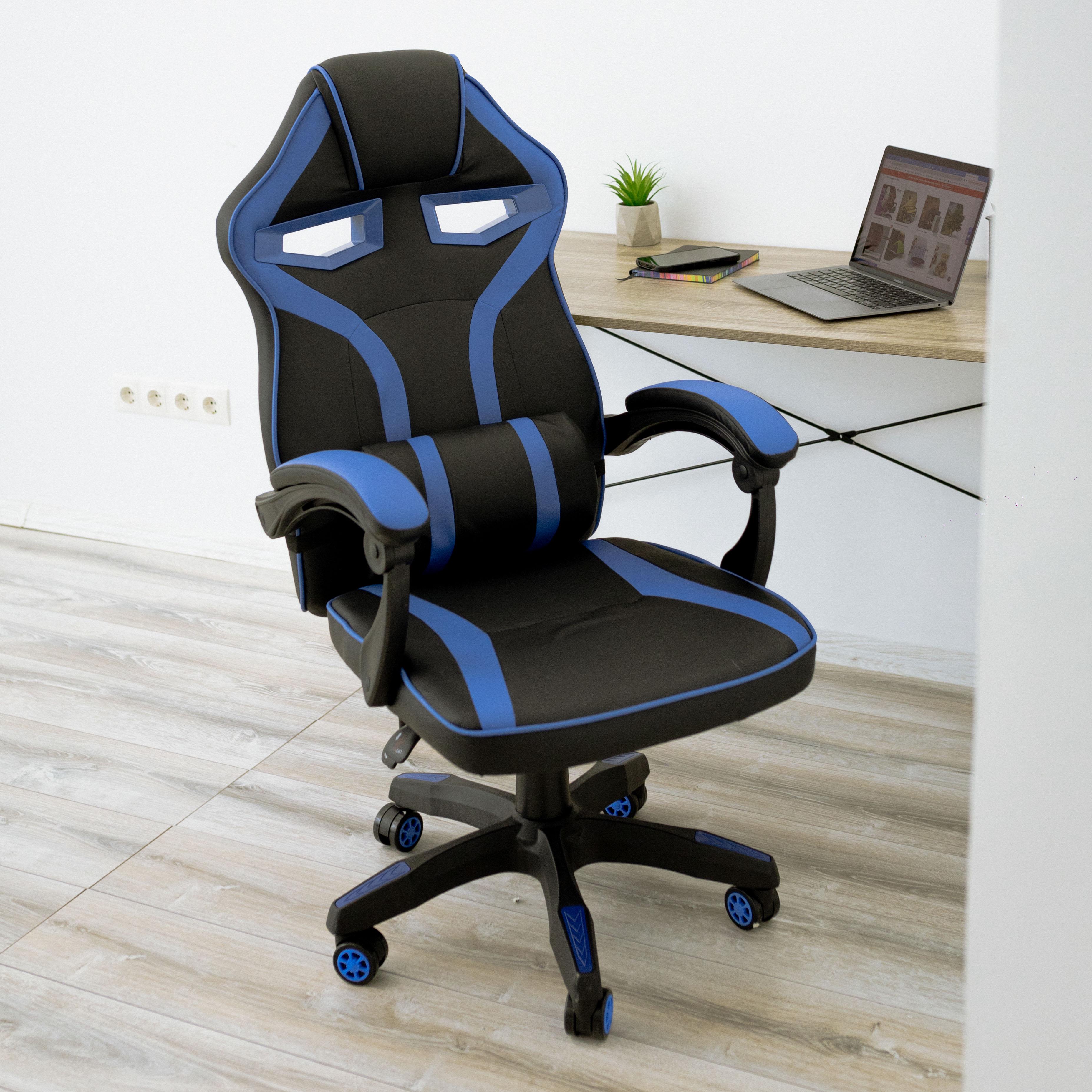 Крісло комп'ютерне геймерське 4Points NT з подушками для дома та офісу Синій (40016) - фото 8 Крісло комп'ютерне геймерське 4Points NT з подушками для дома та офісу Синій (40016) - фото 8