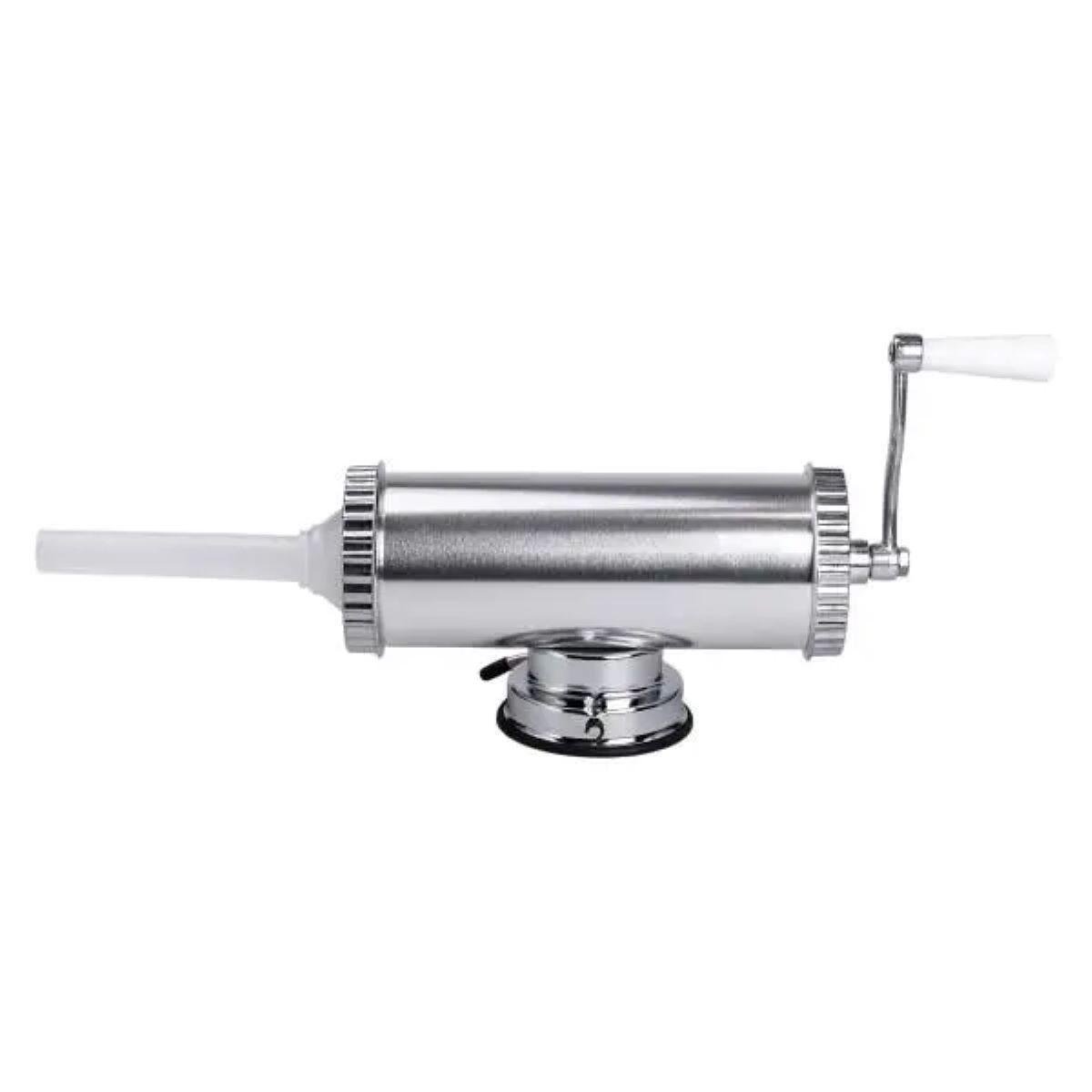 Шприц для колбасы ручной 16788-1 горизонтальный 3 насадки 8х25 см 1,5 л (A-034164)