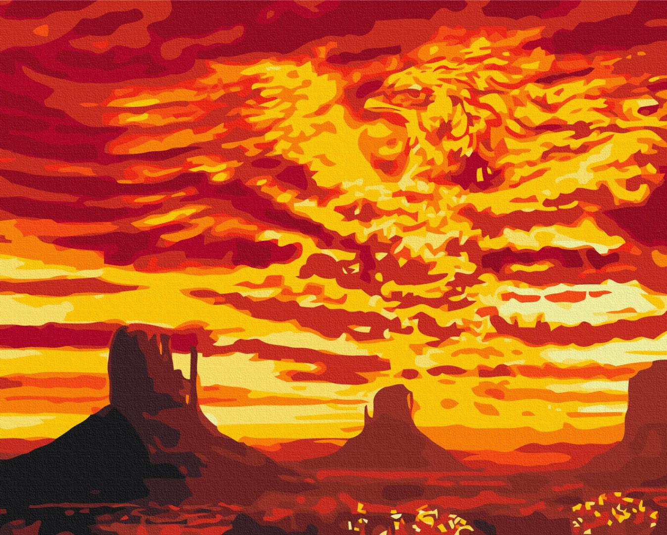 Картина по номерам Brushme Феникс в пустине 48x60 см (BS28721L)