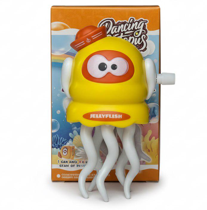 Набір дитячих іграшок Dancing Octopus Танцюючий Восьминіг 3 шт. 11 см Жовтий (2104618772) - фото 8