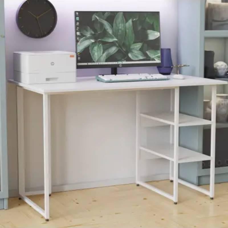 Стол компьютерный Ferrum-decor Кевин ДСП 16 мм 75x140x70 см Белый/Белый (FRD-101287)