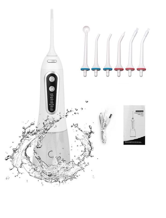 Ирригатор Portable Oral Irrigator 203-2D 6 насадок 300 мл водонепроницаем White Ирригатор Portable Oral Irrigator 203-2D 6 насадок 300 мл водонепроницаем White