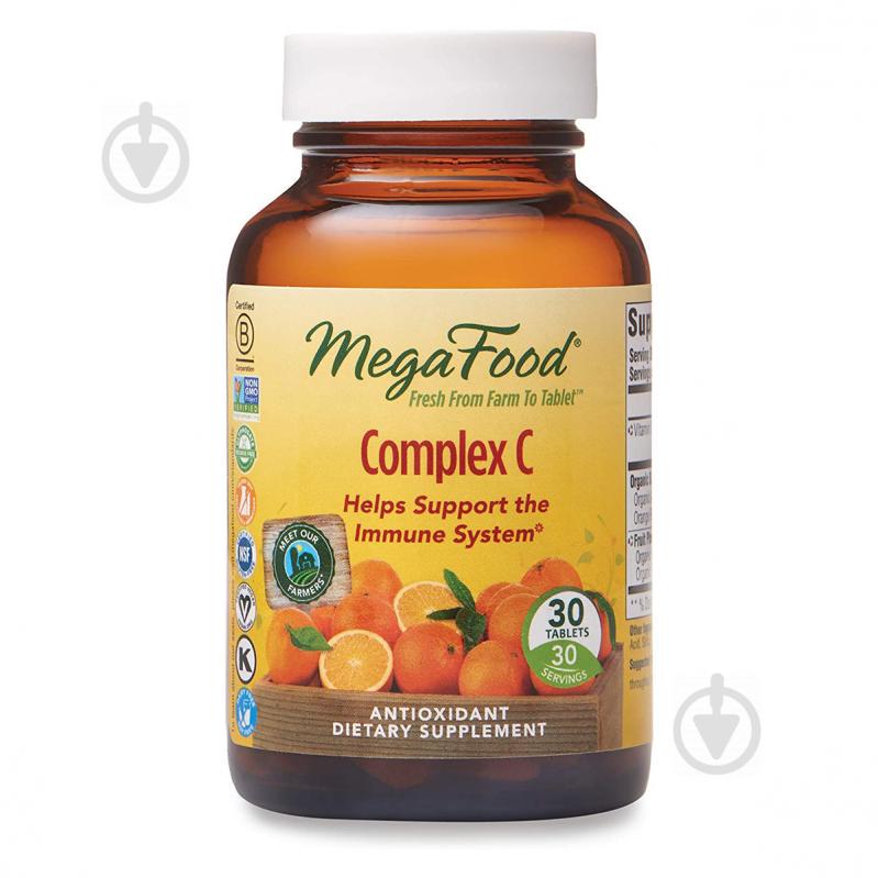 Комплекс вітаміну С, Complex C, MegaFood, 30 таблеток