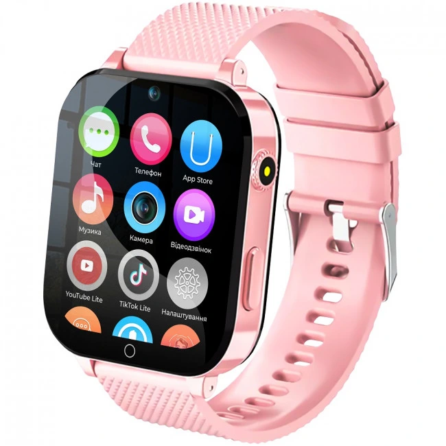 Смарт-годинник дитячий Lemfo T27 з GPS Pink (10942975)