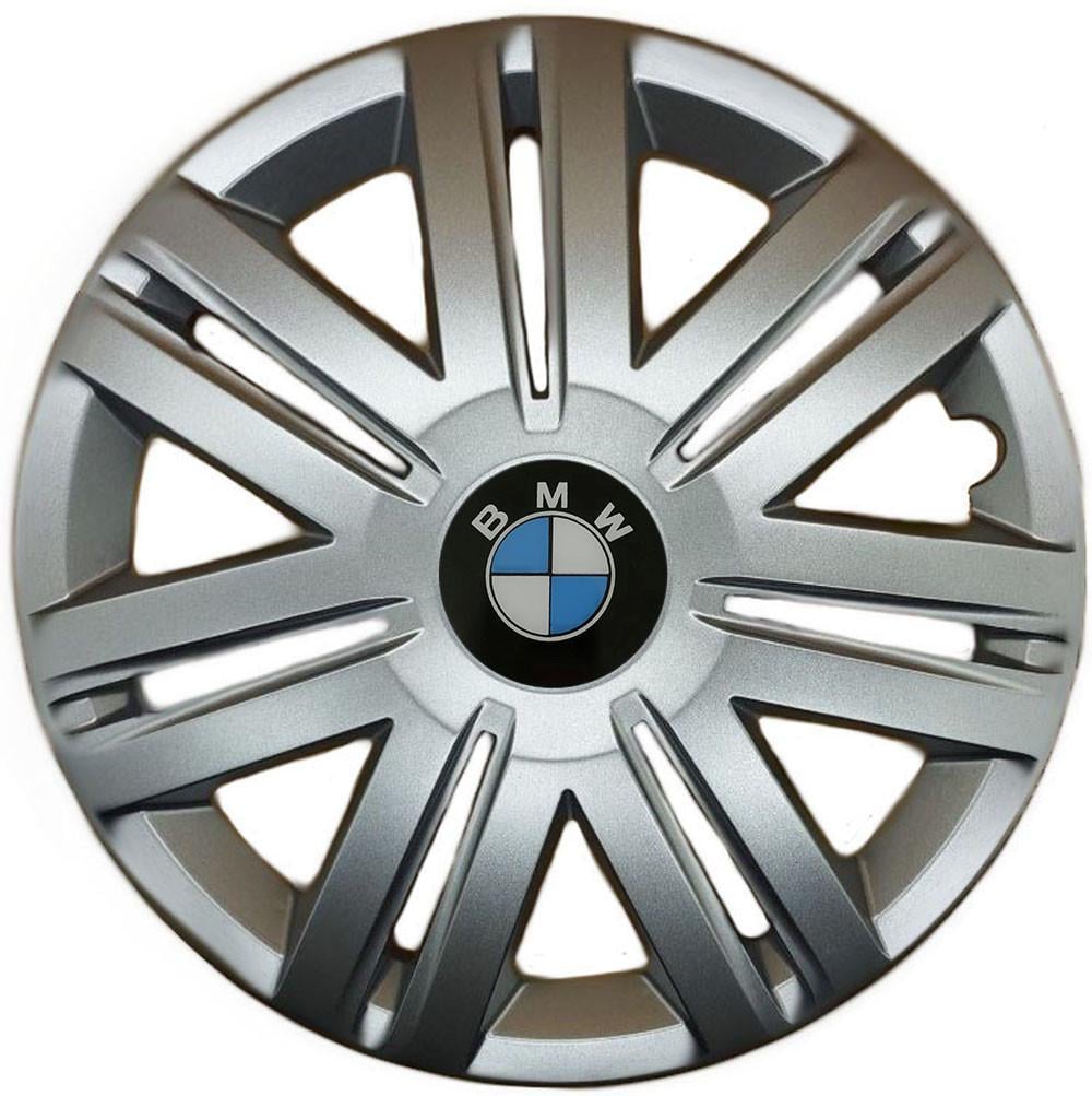 Колпаки SJS 203 с логотипом BMW 4 шт. R14 Серебряный (2654556032)