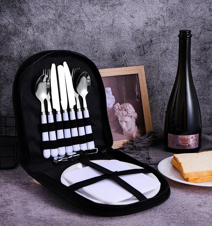 Набір для пікніка 10889 12 пр. Чорний (4569815) Набір для пікніка 10889 12 пр. Чорний (4569815)