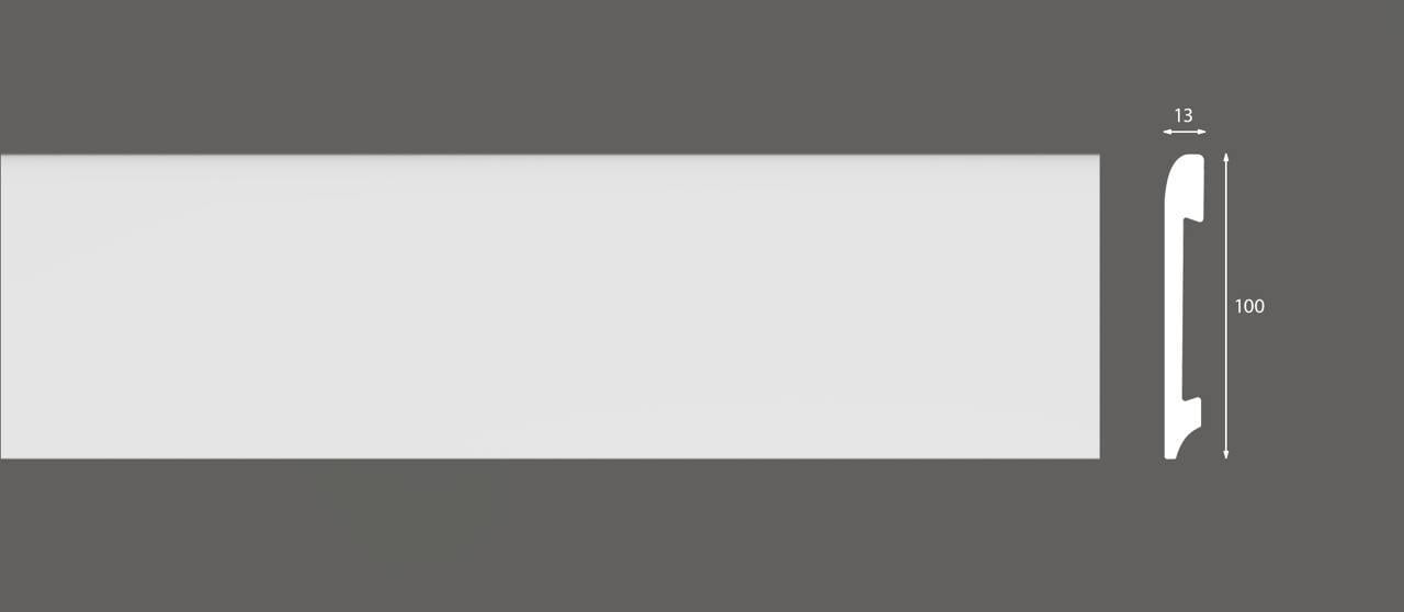 Плінтус дюрополімерний підлоговий BF-05 100х13х2400 мм - фото 3 Плінтус дюрополімерний підлоговий BF-05 100х13х2400 мм - фото 3
