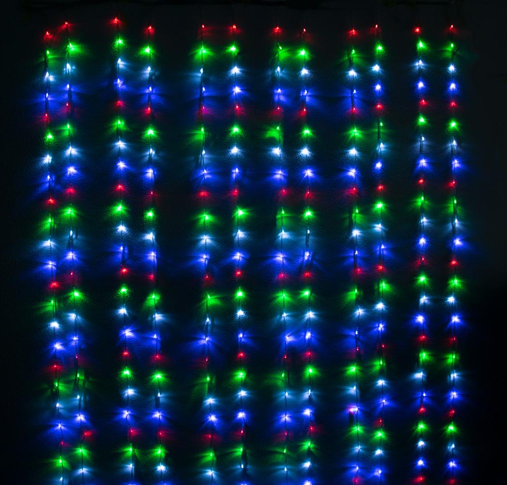 Гирлянда Водопад 200 LED 2x2 м Разноцветный (81babf76)