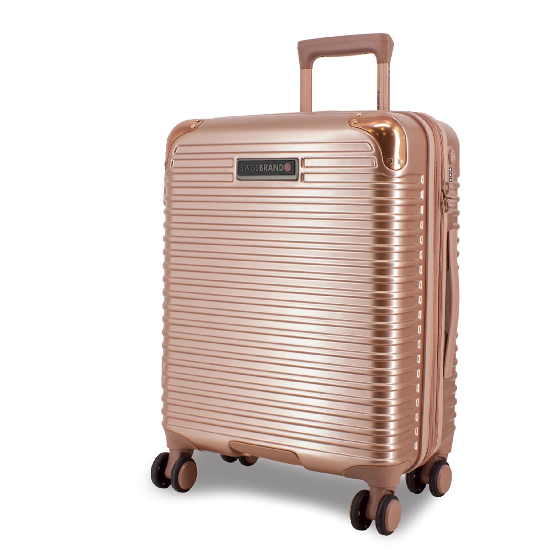 Чемодан большой Swissbrand Rome поликарбонат L Rose Gold (SWB LHROM003M)