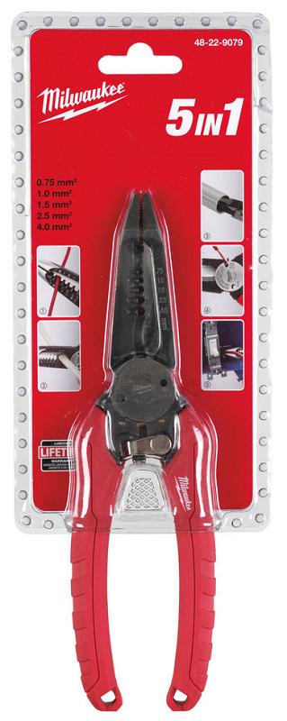 Кусачки Milwaukee для зачистки дротів 5в1 190 мм (48229079) - фото 2 Кусачки Milwaukee для зачистки дротів 5в1 190 мм (48229079) - фото 2