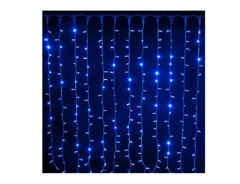 Гирлянда-штора 240LED 2,5х1,5 м синий свет (23456432401_448)