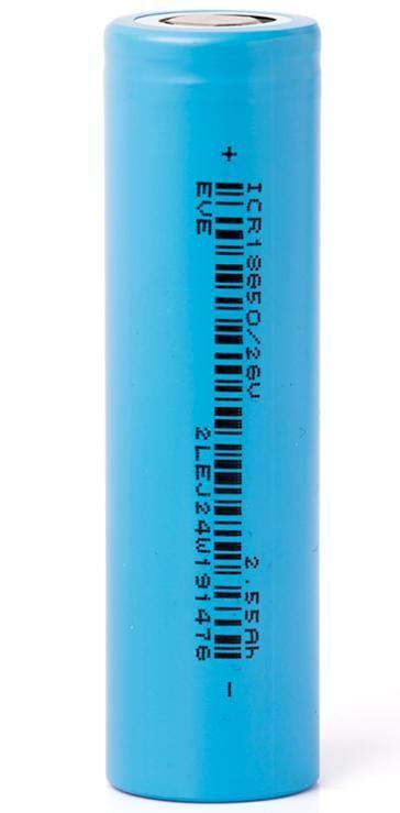 Акумулятор 18650 EVE 3С 2600 mAh для електроніки та інструментів 2 шт. (Е051747-2)