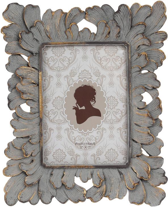 Фоторамка Шебби Шик прямоугольная для фото 13х18 см полистоун Золото антик (BD-450-220)