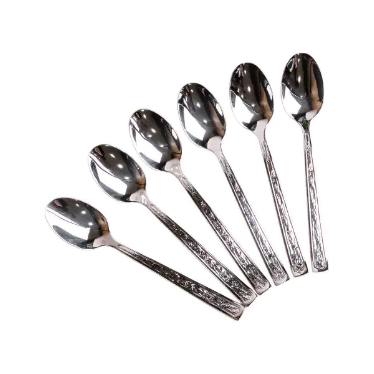 Набор чайных ложек из нержавеющей стали 6 шт. (3585)