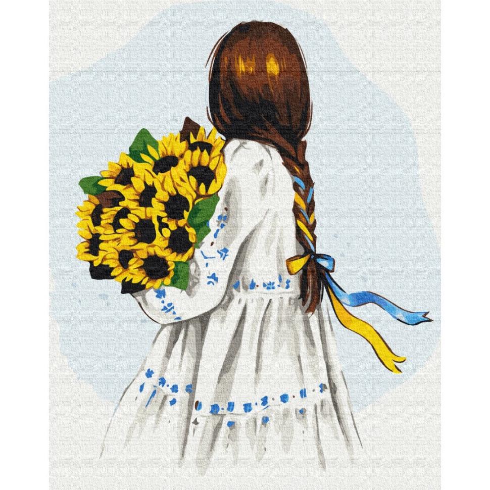 Картина за номерами Brushme Квіти України Alla Berezovska BS53075 50x50 см (RLT31456)