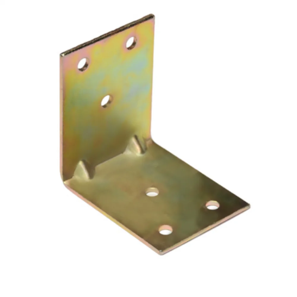 Кутник ХЗШП кріпильний оцинкований монтажний 62х62х48 мм (UK0735) Кутник ХЗШП кріпильний оцинкований монтажний 62х62х48 мм (UK0735)