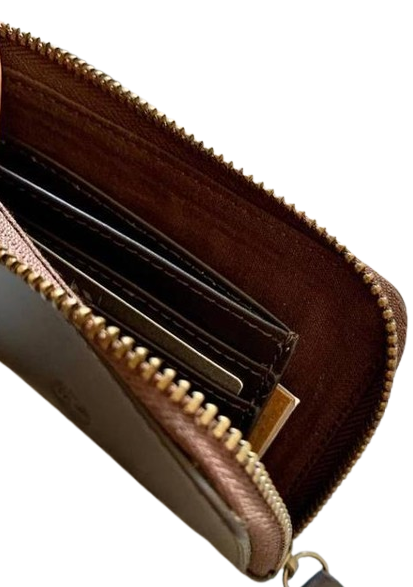 Гаманець чоловічий Timberland шкіряний з відділом для кредитних карток Темно-коричневий (4630356) - фото 4