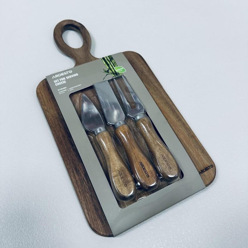 Набір ножів для сиру Ardesto Midori AR0929 33х17х1 см 4 пр. (2576235745) - фото 2 Набір ножів для сиру Ardesto Midori AR0929 33х17х1 см 4 пр. (2576235745) - фото 2