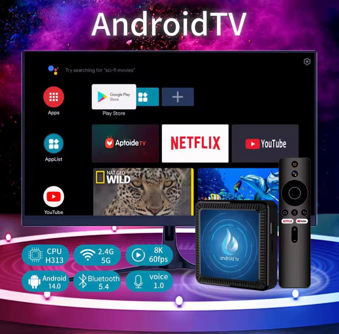 Смарт ТВ приставка Q17 4/32 Гб Android 14 TV Box голосовий пульт (2665675348) - фото 10 Смарт ТВ приставка Q17 4/32 Гб Android 14 TV Box голосовий пульт (2665675348) - фото 10