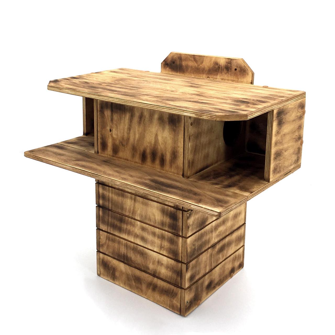 Домик для белок из дерева Монго Бенгала (ДДБ-001827) - фото 3 Домик для белок из дерева Монго Бенгала (ДДБ-001827) - фото 3