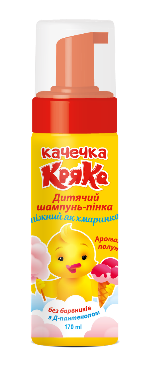 Шампунь-пенка детский для волос Льда утка кряка с ароматом клубники 170 мл