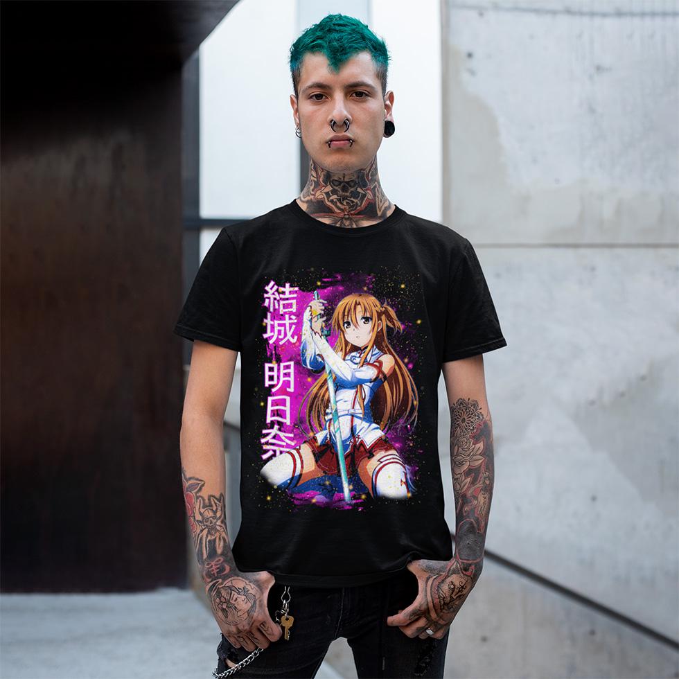 Футболка унисекс Sword Art Online Yuuki Asun 4XL Черный (0000008900)