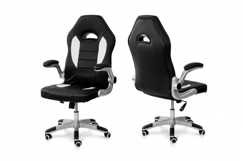 Стул офисный компьютерный Мікс Меблі Плей Черный/Белый - фото 2 Стул офисный компьютерный Мікс Меблі Плей Черный/Белый - фото 2