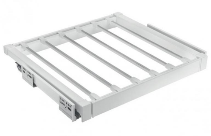 Вешалка для брюк GTV ELITE 700 мм с дотягом Белый (WG-WSPOD70-10)