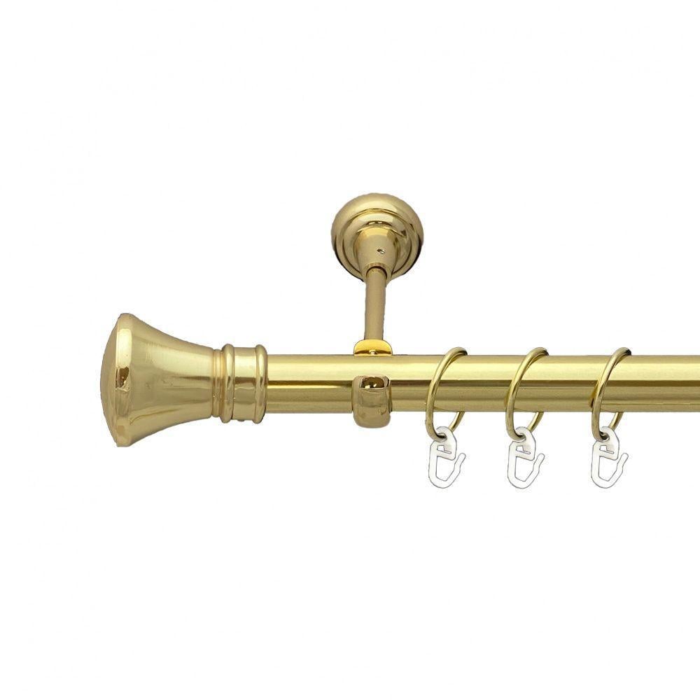 Карниз трубчатый одинарный Orvit Люксор 25 мм 200 см Золотой (000-9103)