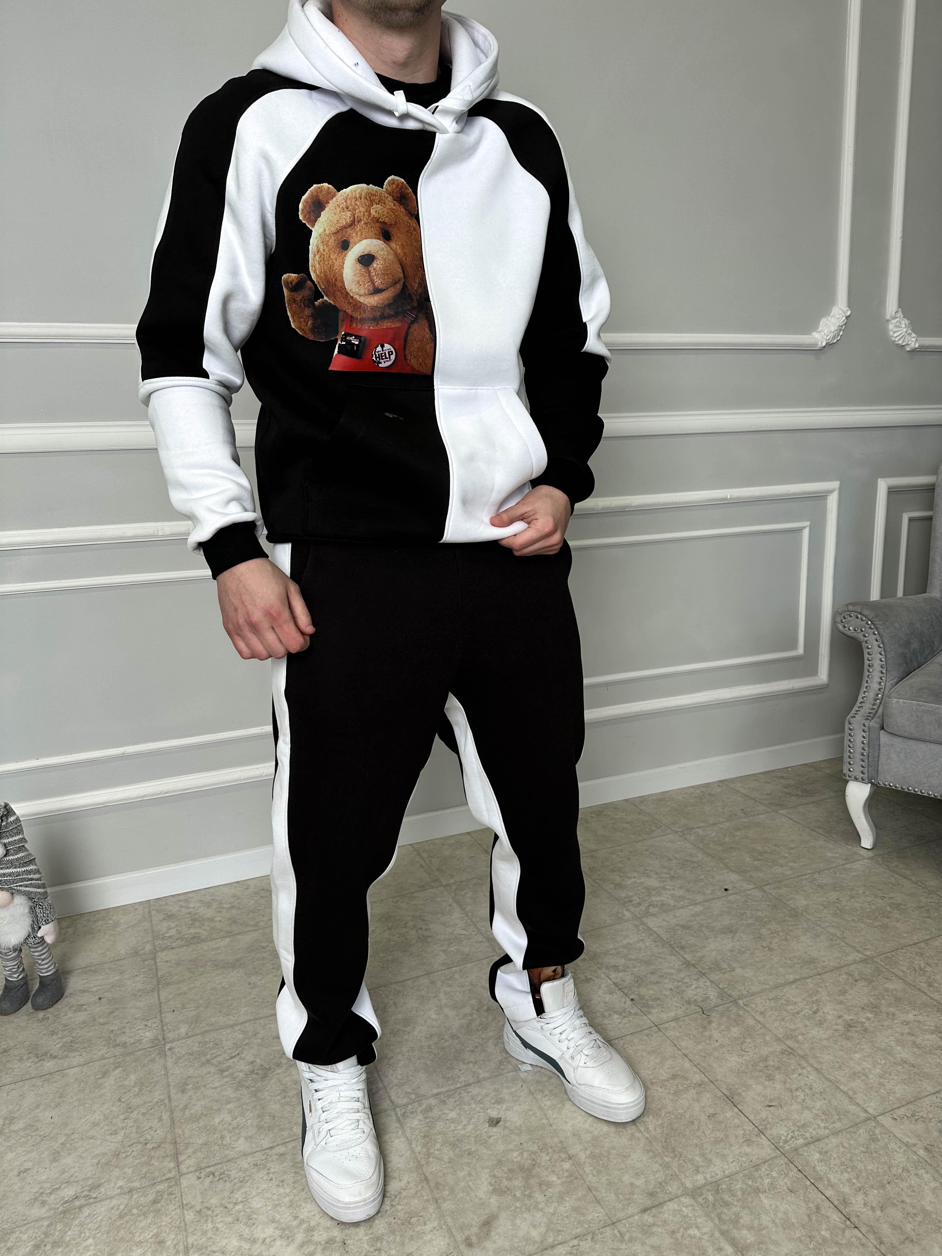 Спортивний костюм утеплений 5-772 ДТФ-принтом S Різнокольоровий (22452)