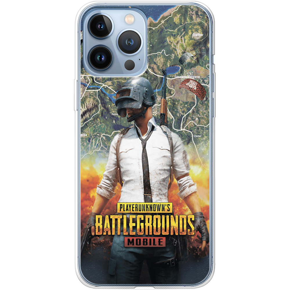 Чохол BoxFace iPhone 13 Pro PUBG Mobile Прозорий силікон (43365-up2309-43365)