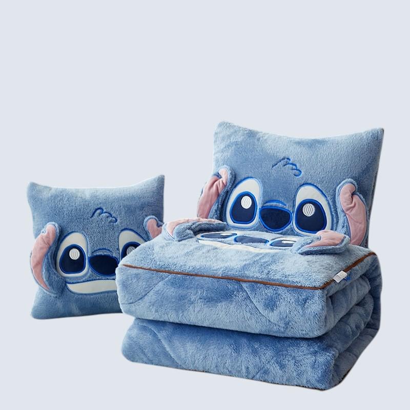 Плед-подушка трансформер Stitch 2в1 Голубой Плед-подушка трансформер Stitch 2в1 Голубой