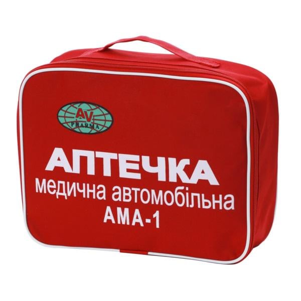 Аптечка медична автомобільна АВ-Фарма АМА-1 в сумці (3585666)
