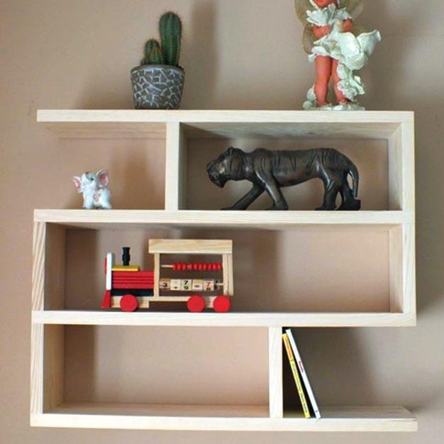 Полка настенная из дерева Лабайя левая Бланже (ПНС/105101)