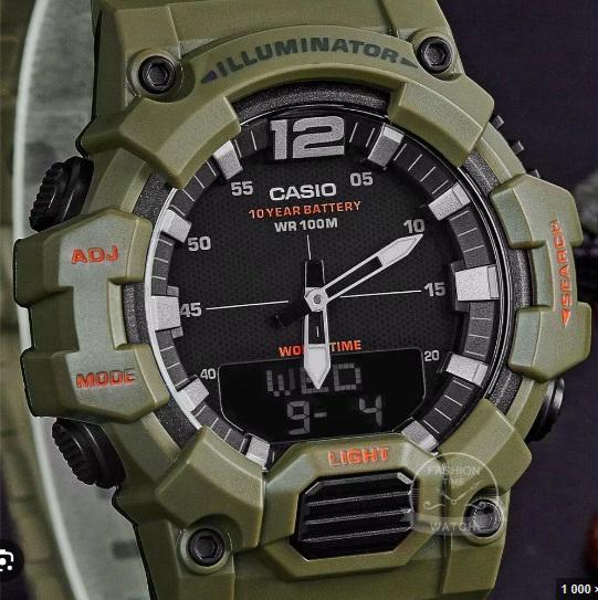 Часы электронные мужские Casio HDC-700-3A2 с двойной индикацией (1141-0088) - фото 5 Часы электронные мужские Casio HDC-700-3A2 с двойной индикацией (1141-0088) - фото 5