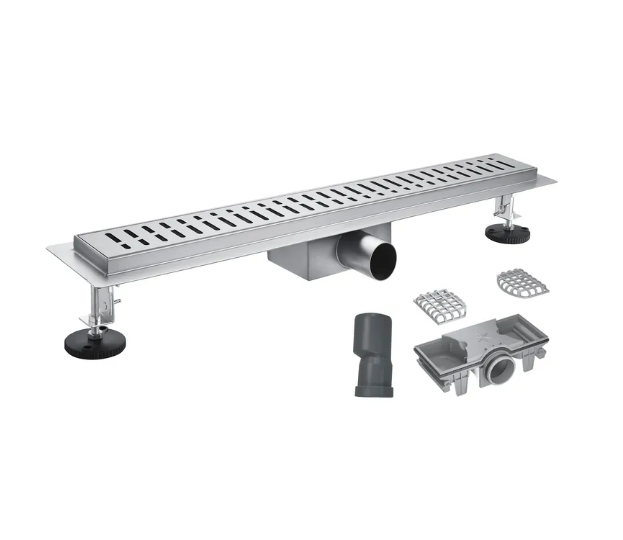 Трап для душа линейный KOER FD35-70x800 нержавеющая сталь 800x70 мм с гидрозатвором/решеткой (KR3280)