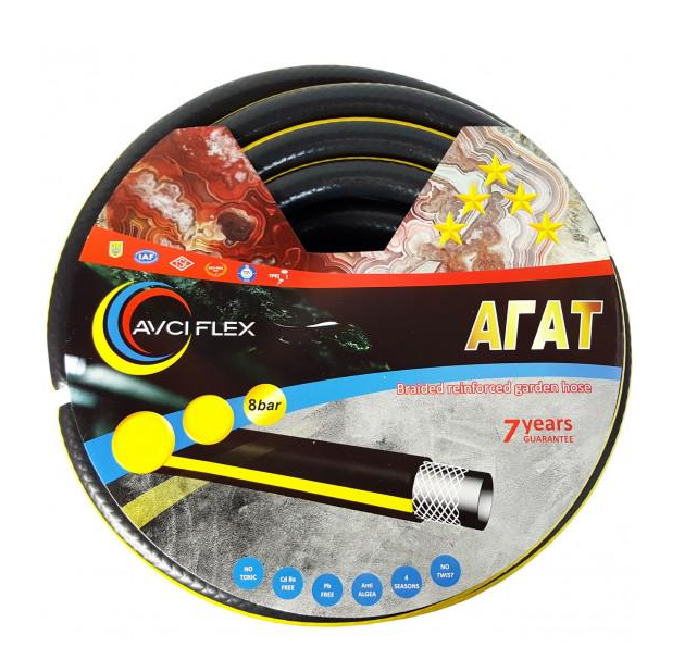 Шланг для полива Avci Flex четырехслойный армированный 1/2" L 30 м АГАТ
