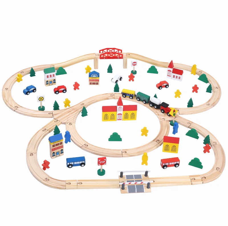 Деревянная развивающая игрушка Sixiren Железная Дорога