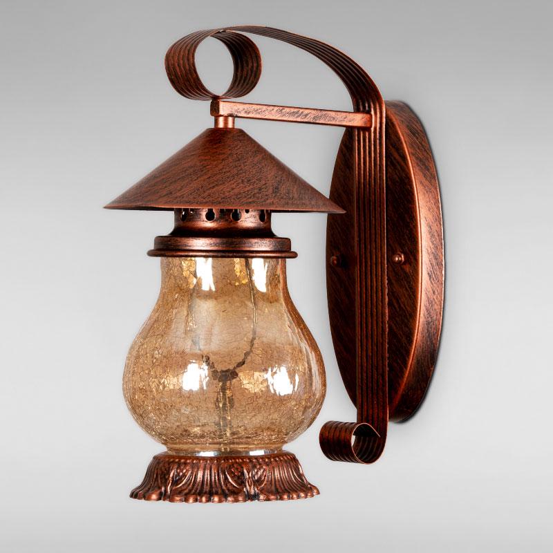 Уличный настенный светильник KX-18267 220х90х300 мм Медный