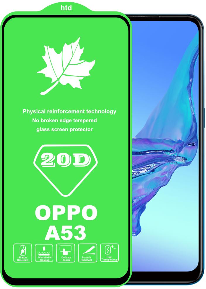Защитное стекло 20D Glass OPPO A53 большой радиус (22364)