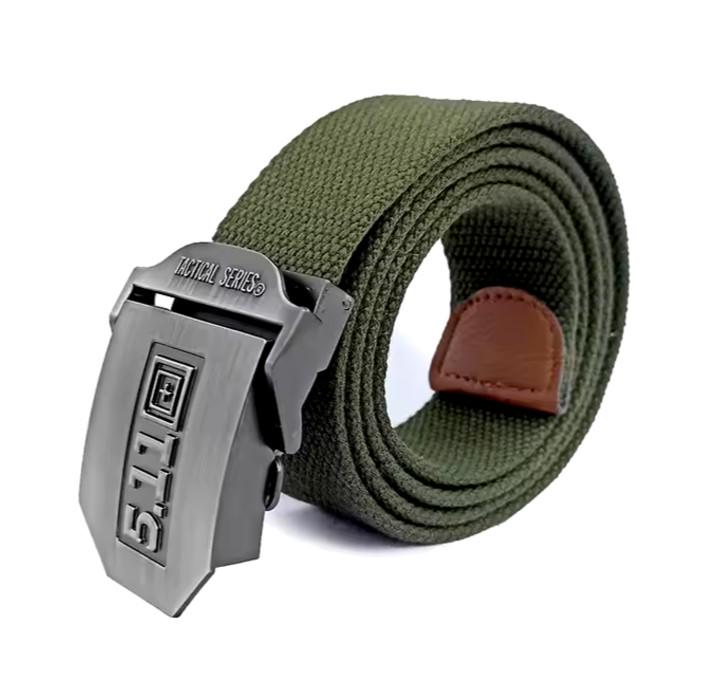 Ремень мужской 5.1.1 нейлоновый с металлической пряжкой 125 см Олива