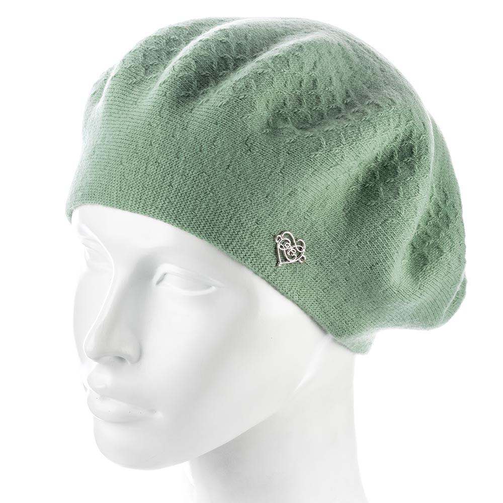 Берет женский Zolly ZH249 двойной шерстяной Фисташковый (154093)