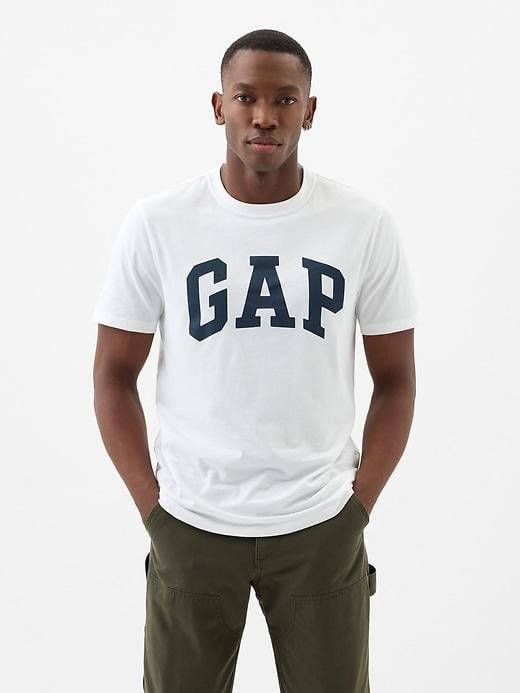 Футболка чоловіча GAP Everyday Soft Logo L Білий (4826241296677)