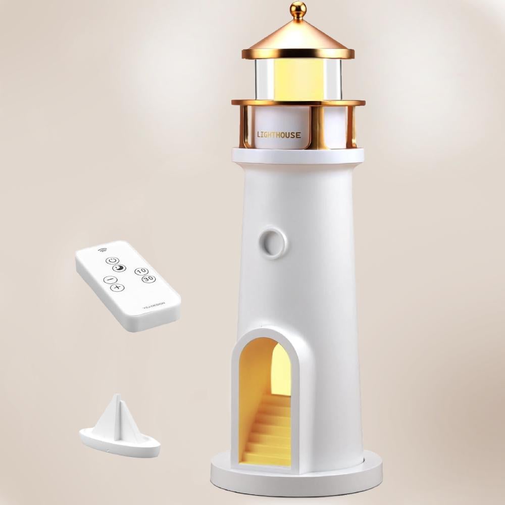 Нічник маяк з проекцією місяця Moon Lighthouse акумуляторний з Bluetooth-колонкою і пультом (3309931)