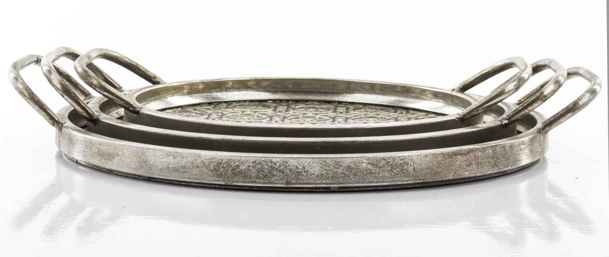 Набір таць декоративних 3 шт. 6,5x44,5x38/6,5x39,5x33,5/ 6x34,5x28 см (142388) - фото 4 Набір таць декоративних 3 шт. 6,5x44,5x38/6,5x39,5x33,5/ 6x34,5x28 см (142388) - фото 4