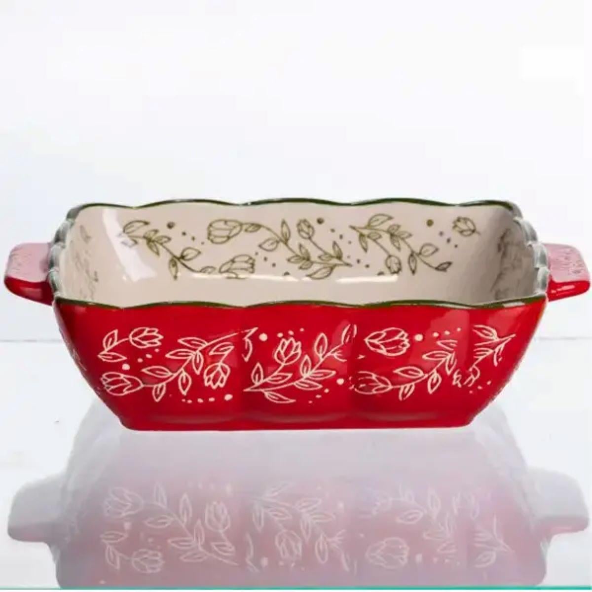 Форма для запекания и сервировки Vintage квадратная с ручками (HM04-14) Форма для запекания и сервировки Vintage квадратная с ручками (HM04-14)